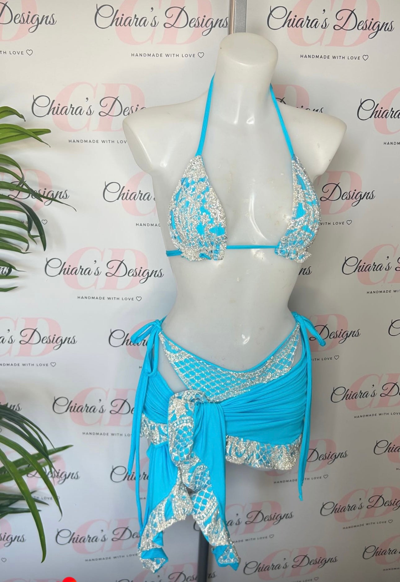 Glitter swim set (size 4-6 ready to send)