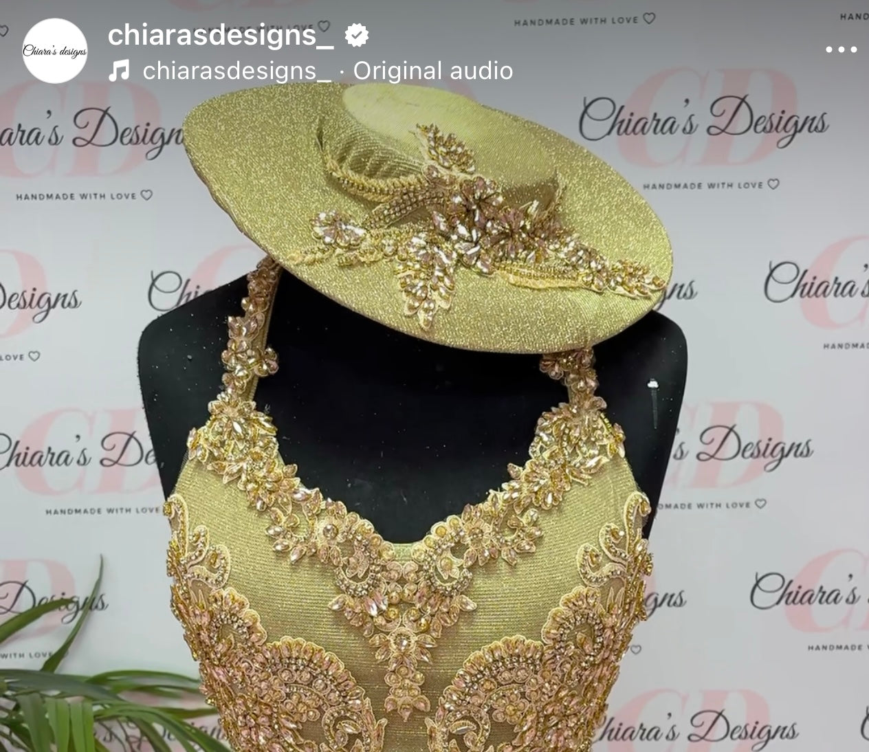 Rhinestone hat to match any outfit