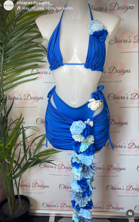 Flower bikini set (size 10-12 ready to send)