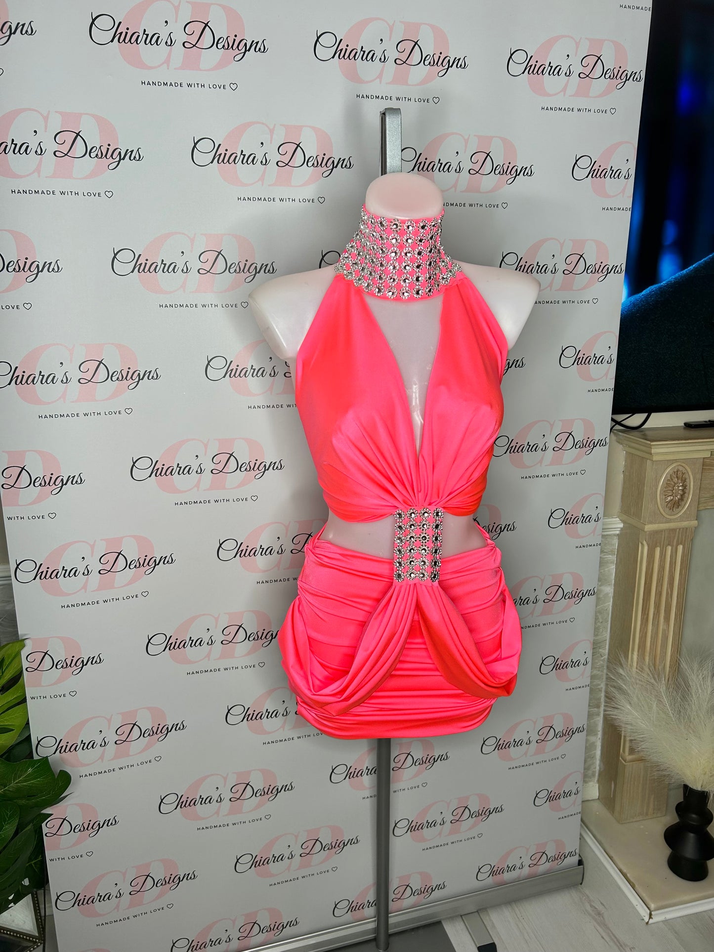 Avila dress with rhinestones (made to order)
