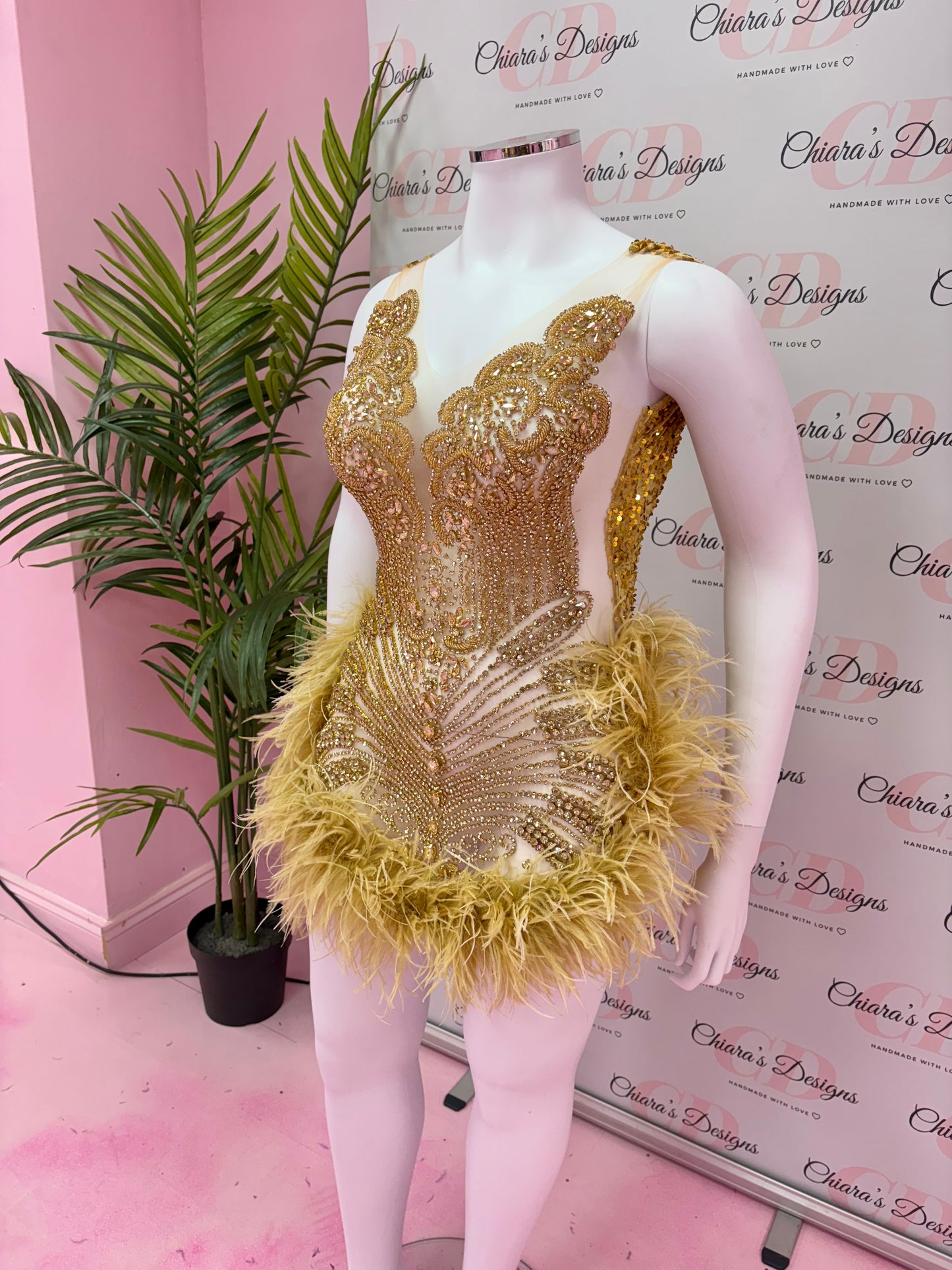 Rhinestone dress (size 14-16 ready to send)