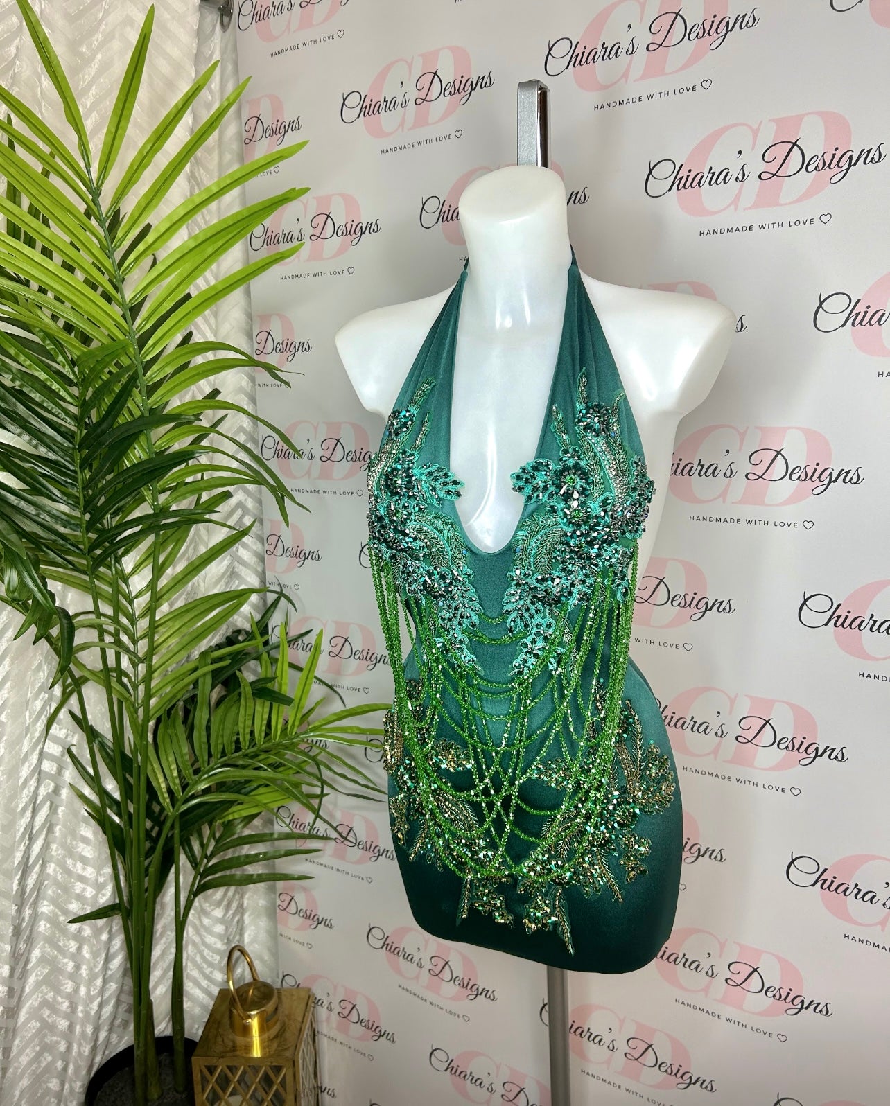 Pearla dress full rhinestones (made to order)