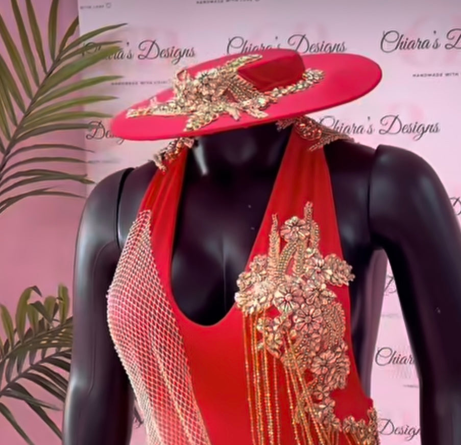 Rhinestone hat to match any outfit