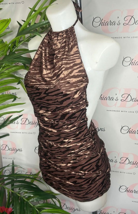 Ruched savanna dress (size 4-6 ready to send)
