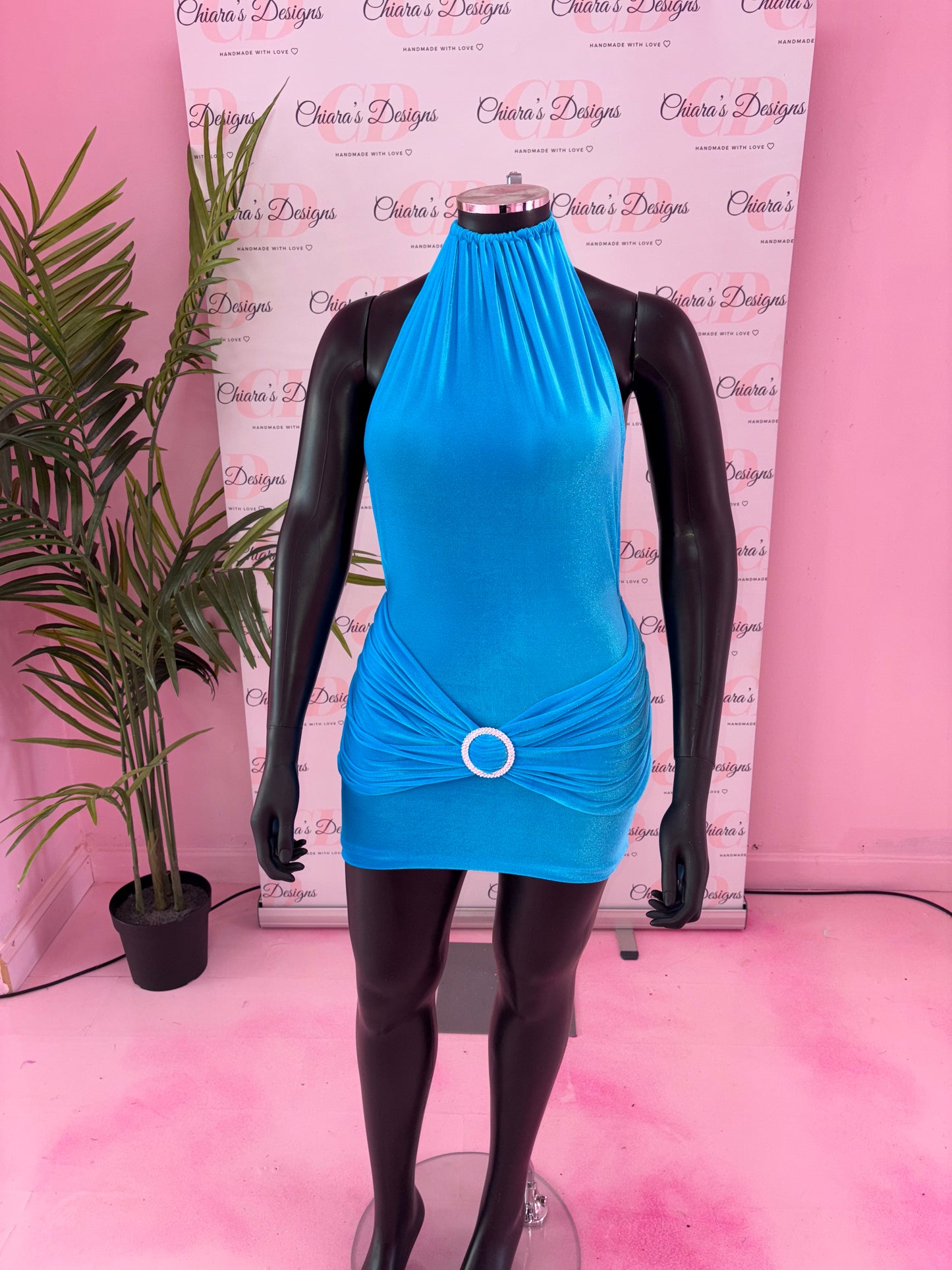 Fawn dress (size 14-16 ready to send) velour fabric